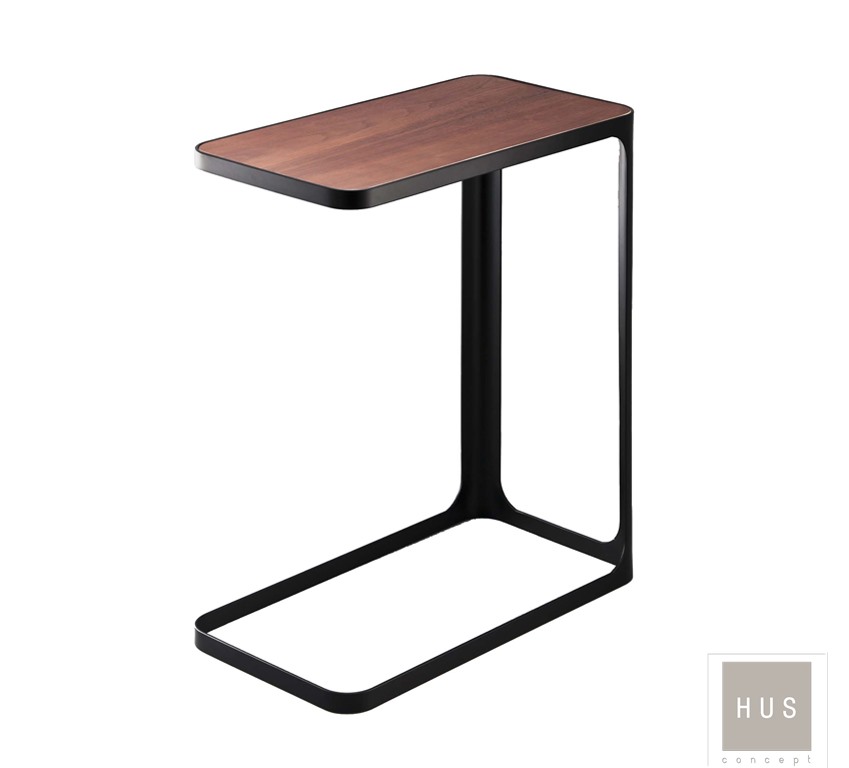mesa auxiliar de metal negro hus concept
